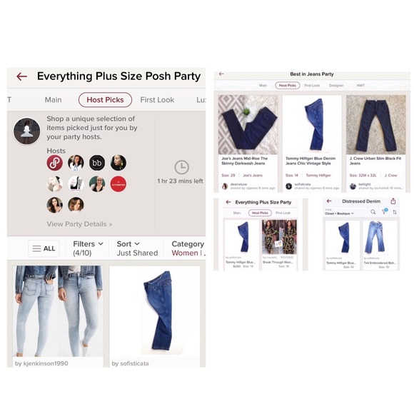 Tommy Hilfiger Blue Denim Jeans Chic Vintage Style - Picture 6 of 8